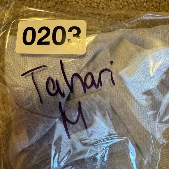 Tahari Linen Shirt Dress Women M Light Blue Oversized Button Front‎ Long Sleeve - Picture 7 of 7